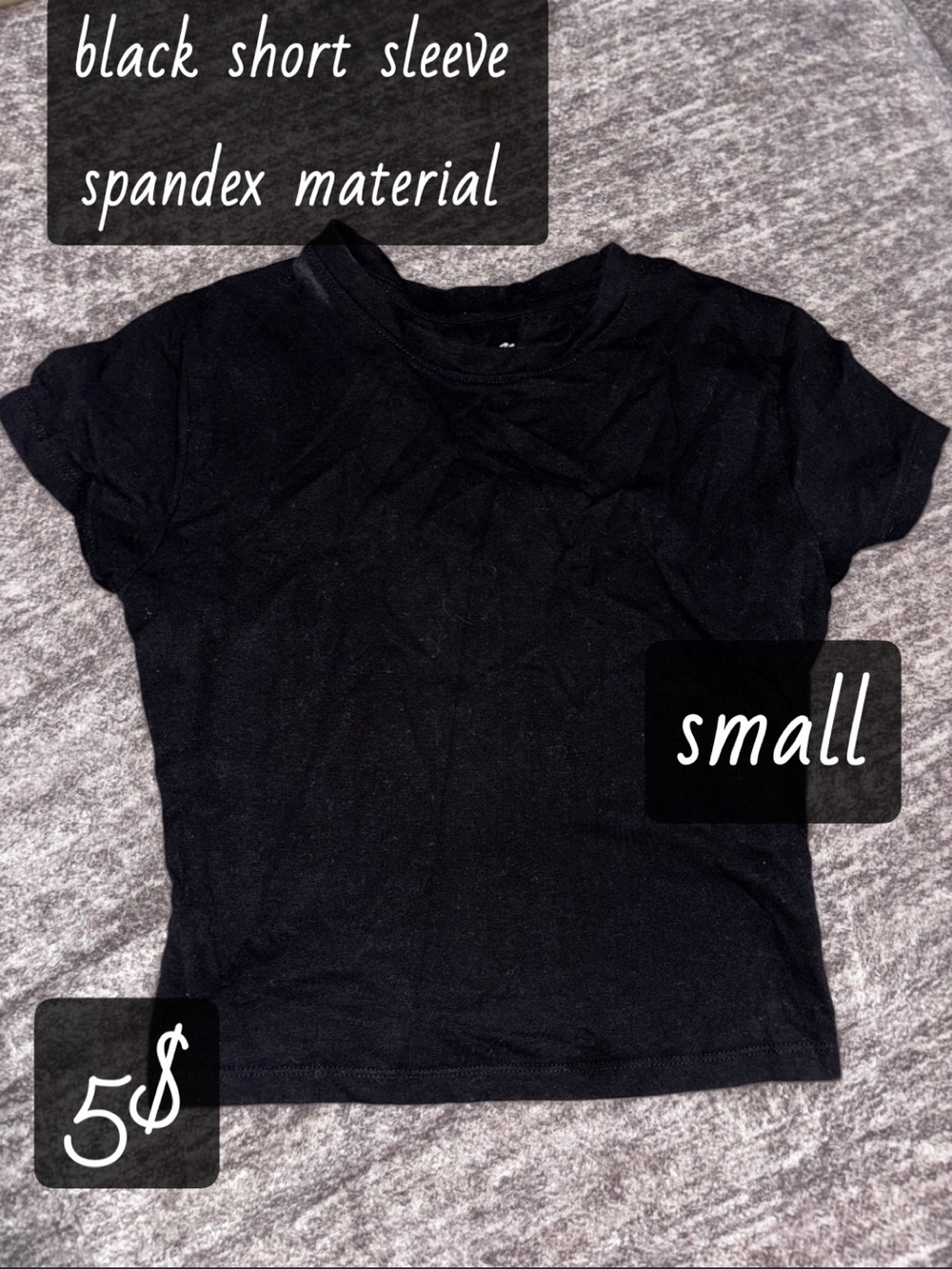 Black Short Sleeve Women's Tee